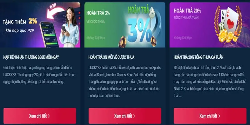 Giao diện đa tính năng của ứng dụng 188bey Android